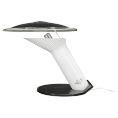 1970s Leucos Italian Space Age Murano Glass Table Lamp