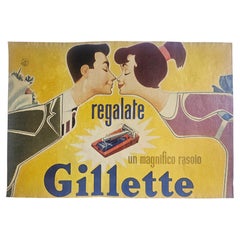 Cartel publicitario Art Déco de Gillette, EE. UU., hacia 1930