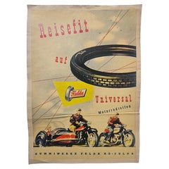 Art Deco Nice Advertising Poster Fulda Tires, around 1930