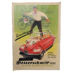 Art Deco Advertising Poster Messerschmitt Automobile, around 1930
