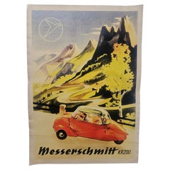 Art Deco Advertising Poster Messerschmitt Automobile, around 1930