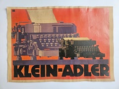Art-Déco-Werbeplakat für die Schreibmaschine „Klein Adler“, um 1930