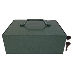Drukocel Vintage Czechoslovak Metal Cash Box, circa 1970