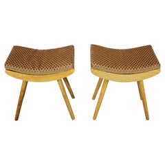 Pair of Vintage Jitona Footstools, Czechoslovakia, 1979