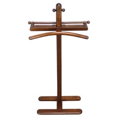 Vintage Wooden Valet Stand From TON, Czechoslovakia, circa 1960s