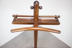 Vintage Wooden Valet Stand From TON, Czechoslovakia, circa 1960s