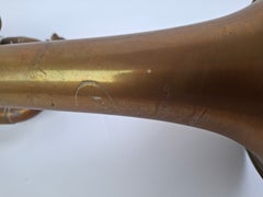 Rare French J. Gras Paris Brass Cornet in Flugelhorn Form, circa 1940s