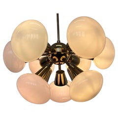 Space Age Design Chandelier Sputnik by Kamenicky Senov, 1970s - Czechoslovakia