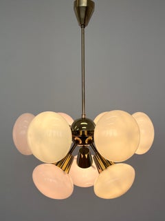 Space Age Design Chandelier Sputnik by Kamenicky Senov, 1970s - Czechoslovakia