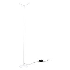 1970s Italian Murano Glass Dimmable Torchiere Floor Lamp