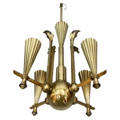 Wiener Werkstätte Chandelier Attributed to Dagobert Peche, Austria, 1915-1922