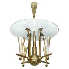 Wiener Werkstätte Chandelier Attributed to Dagobert Peche, Austria, 1915-1922