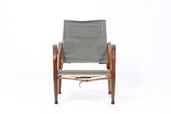 Chaise Safari Kaare Klint de Rud. Rasmussen:: nouvelle tapisserie d'ameublement & Couverture en agneau tibétain