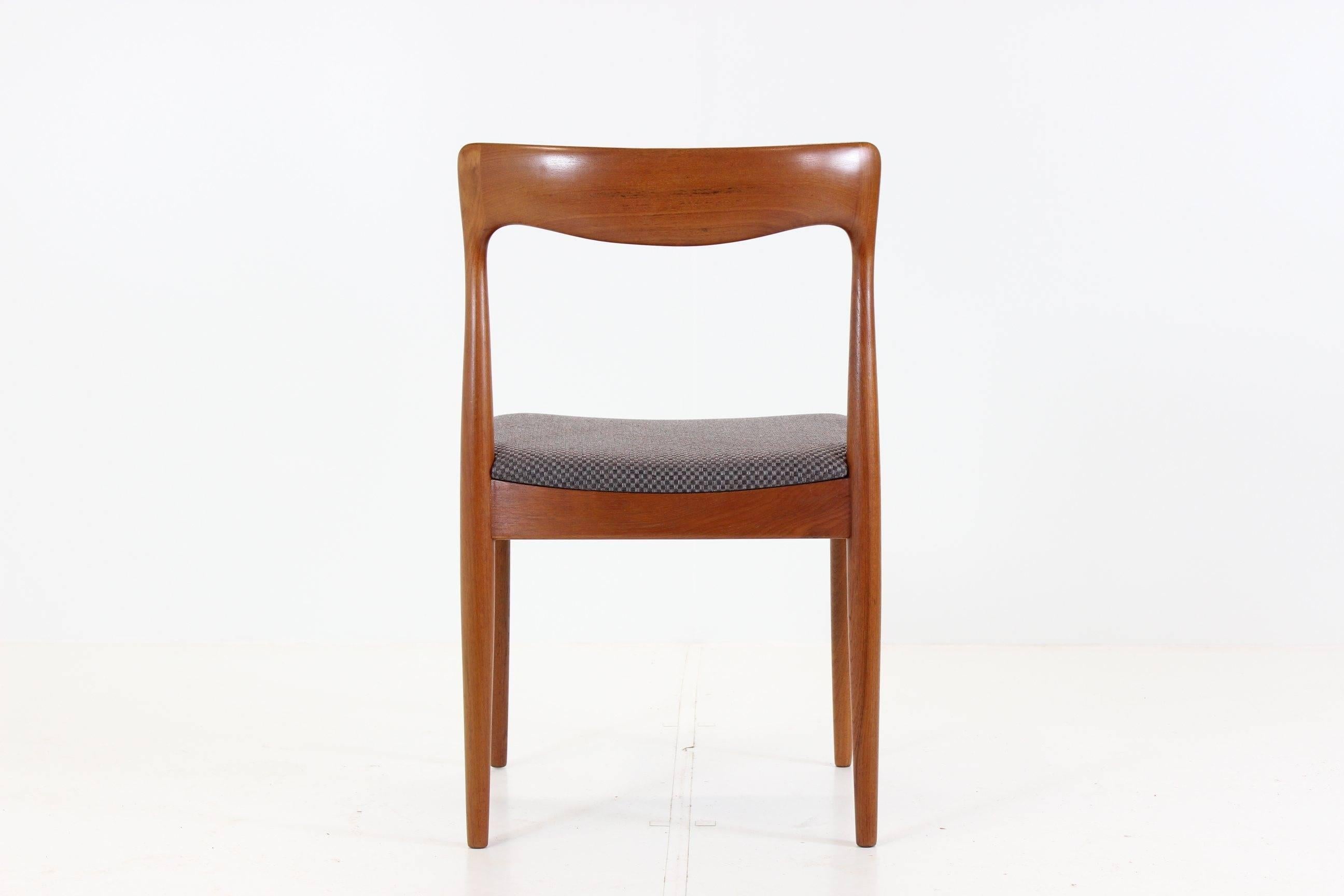 Set of Four Teak Dining Chair by Arne Vodder for Vamo Møbelfabrik 1
