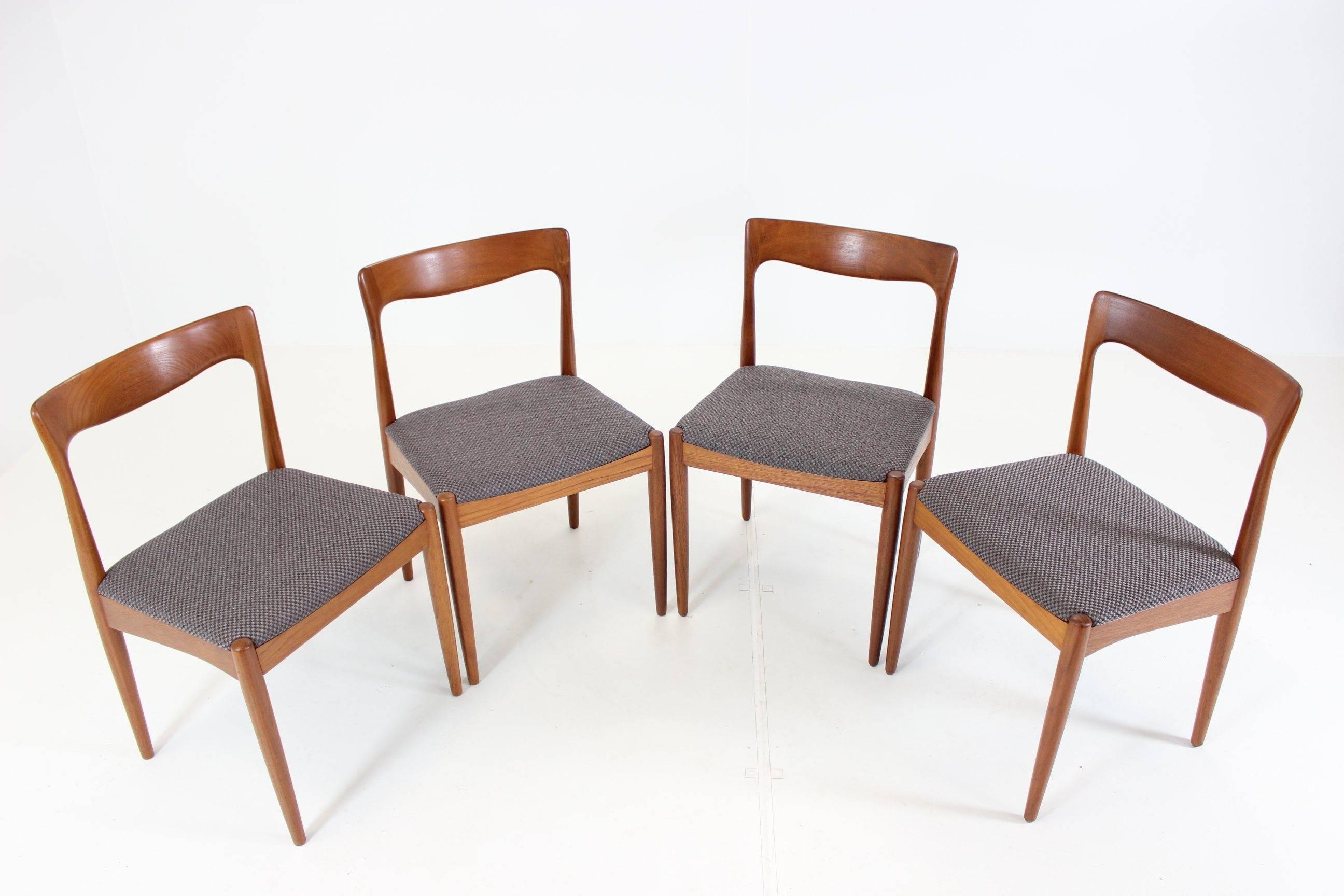 Set of Four Teak Dining Chair by Arne Vodder for Vamo Møbelfabrik 2