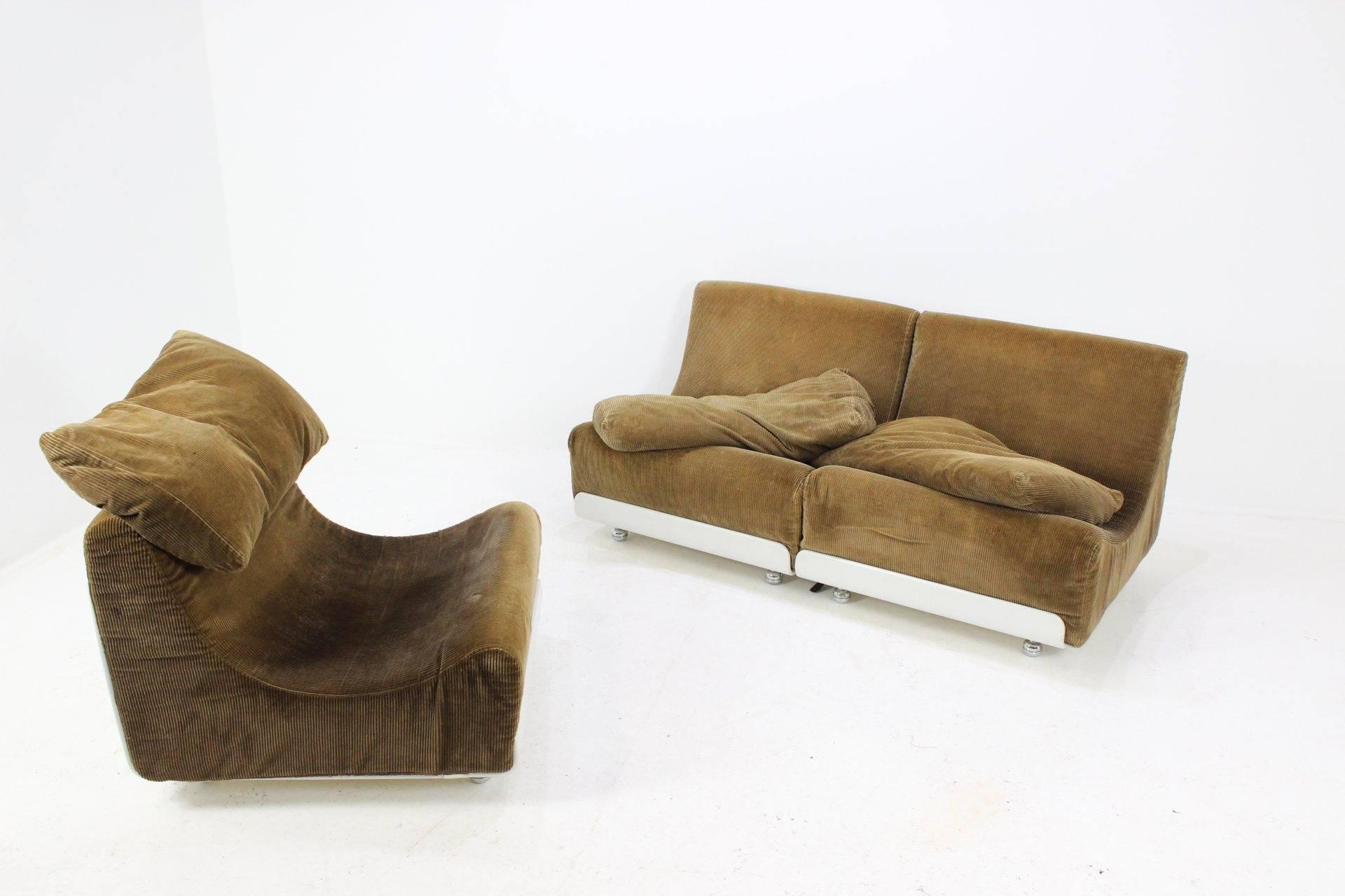 German Vintage Sofa Units by Luigi Colani for COR, 1969, Set of Three