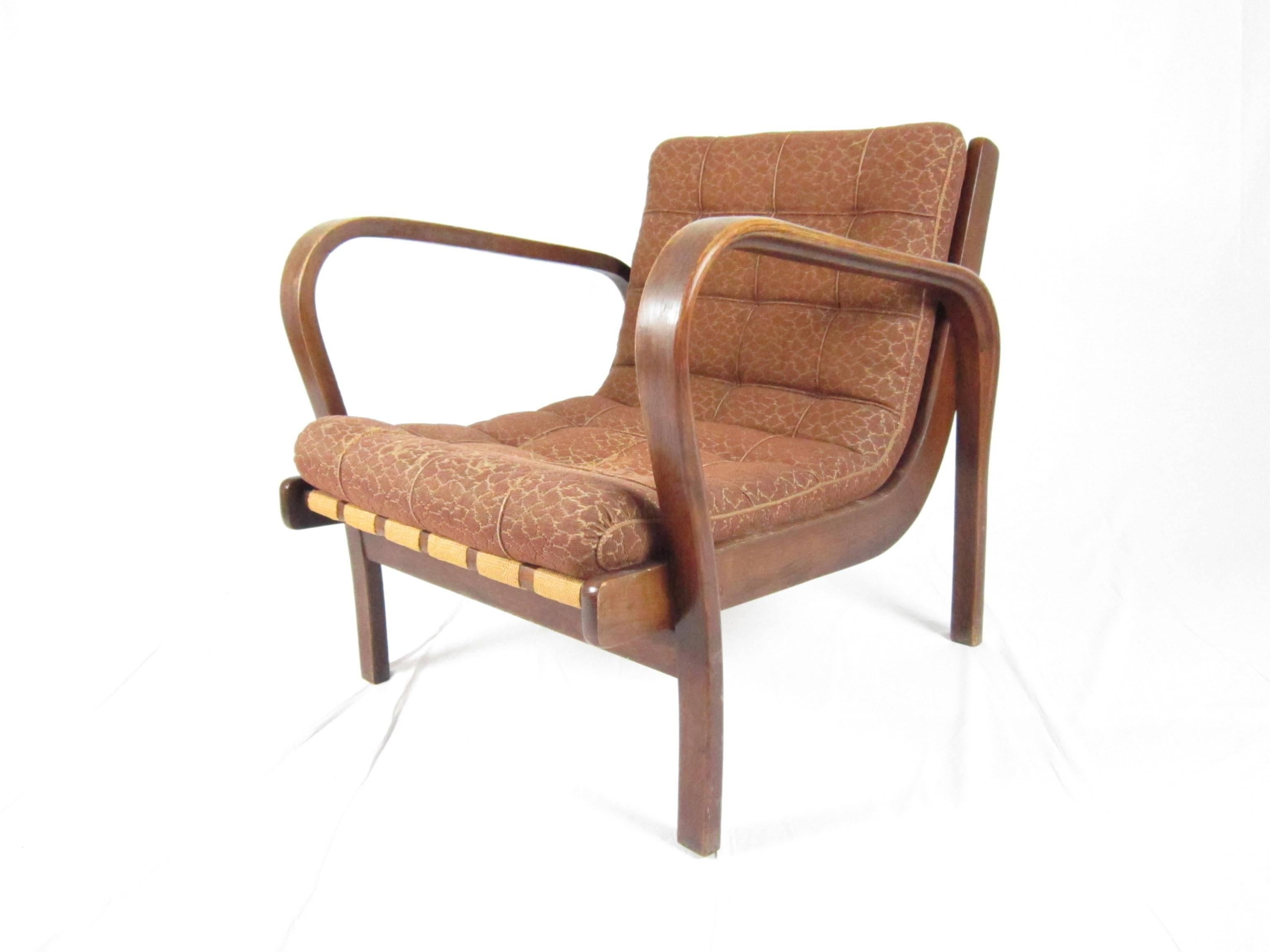 Czech 1940s Lounge Chair by Karel Kozelka & Antonin Kropacek