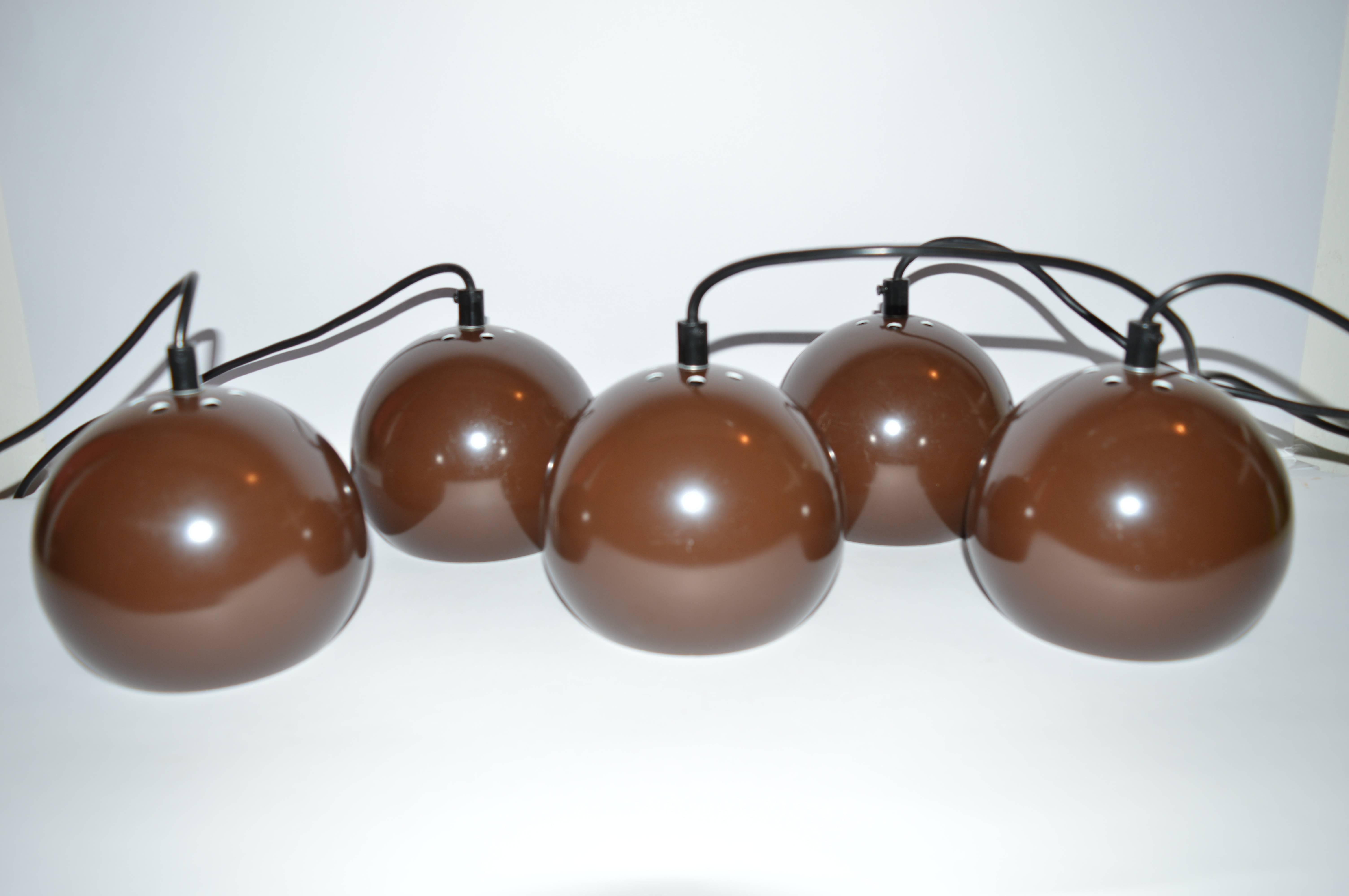 Set of Mid-Century Design Ceiling Lamps Bubbles, E.S.Horn, Denmark, 1970s In Good Condition For Sale In Praha, CZ