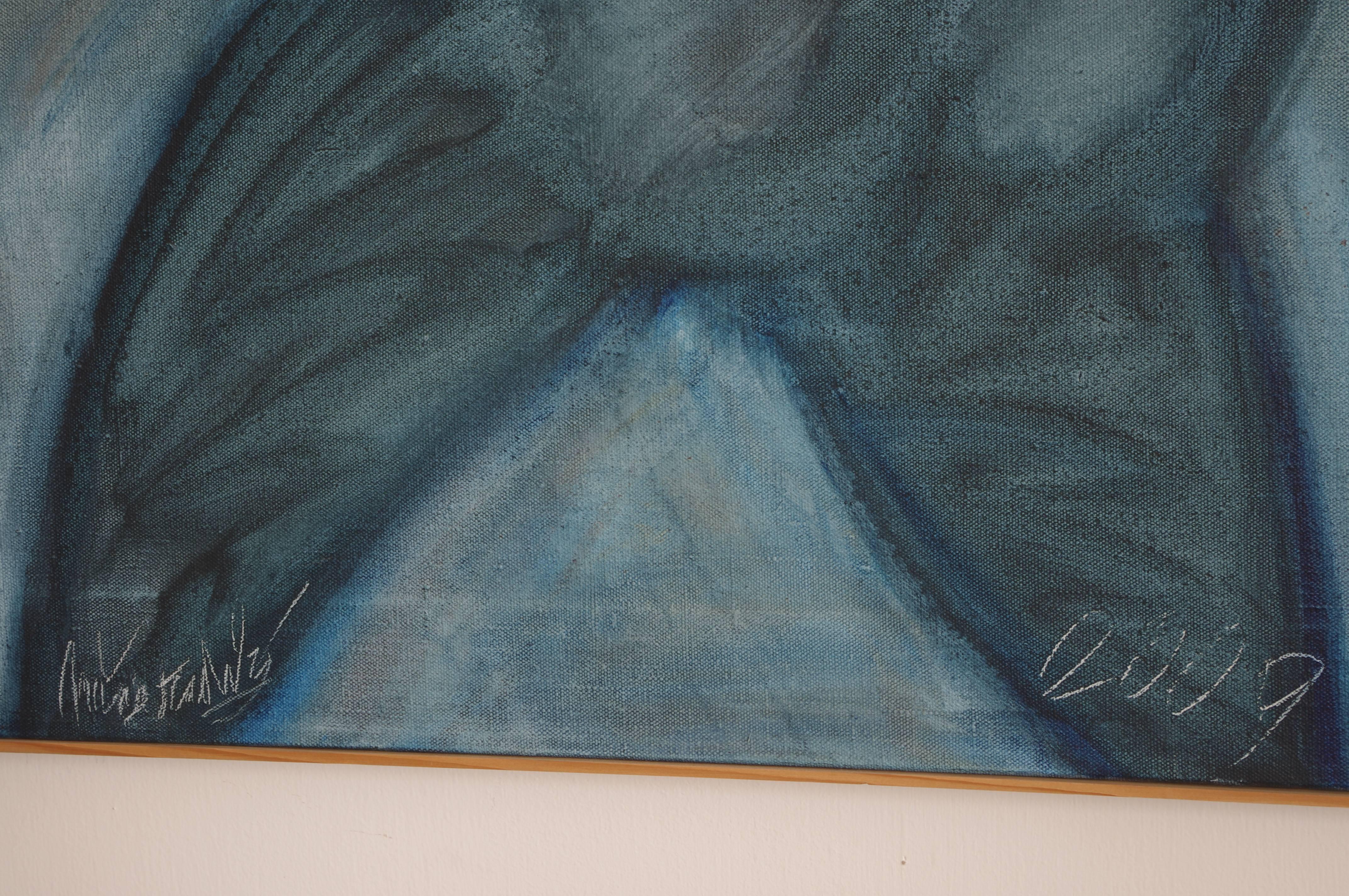 Jiri Naceradsky: Blue Boudoir, Oil on Canvas, 2009 (Moderne)