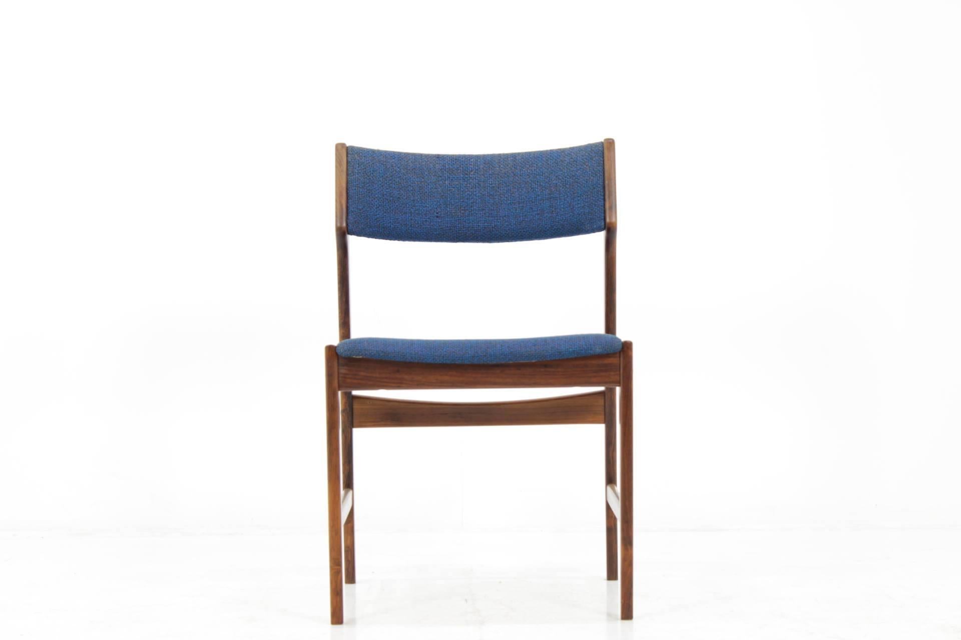 Mid-20th Century Set of Four Scandinavian Palisander Dining Chair, circa 1960