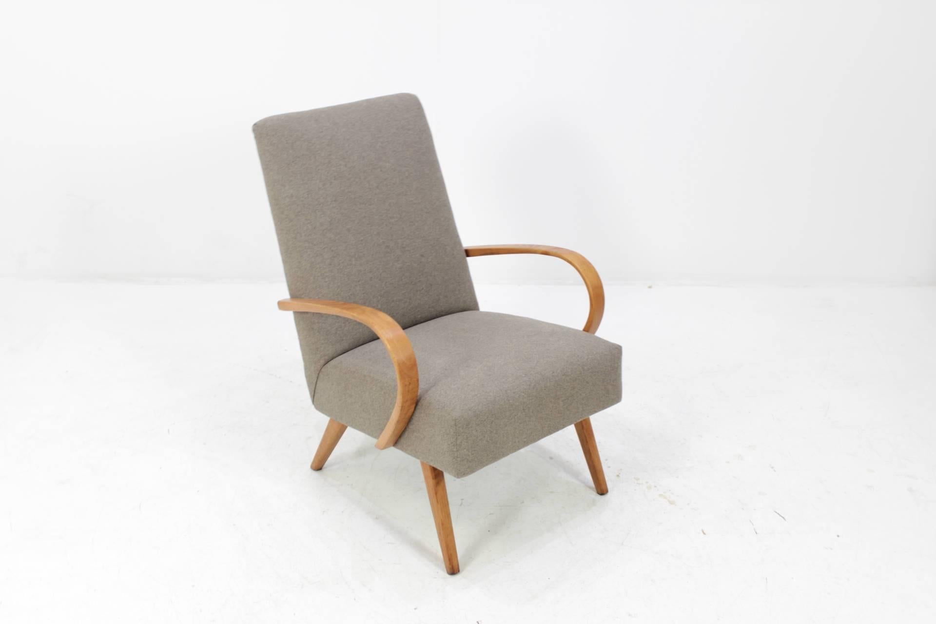 Fabric 1960 Thon/Thonet Bentwood Lounge Chair