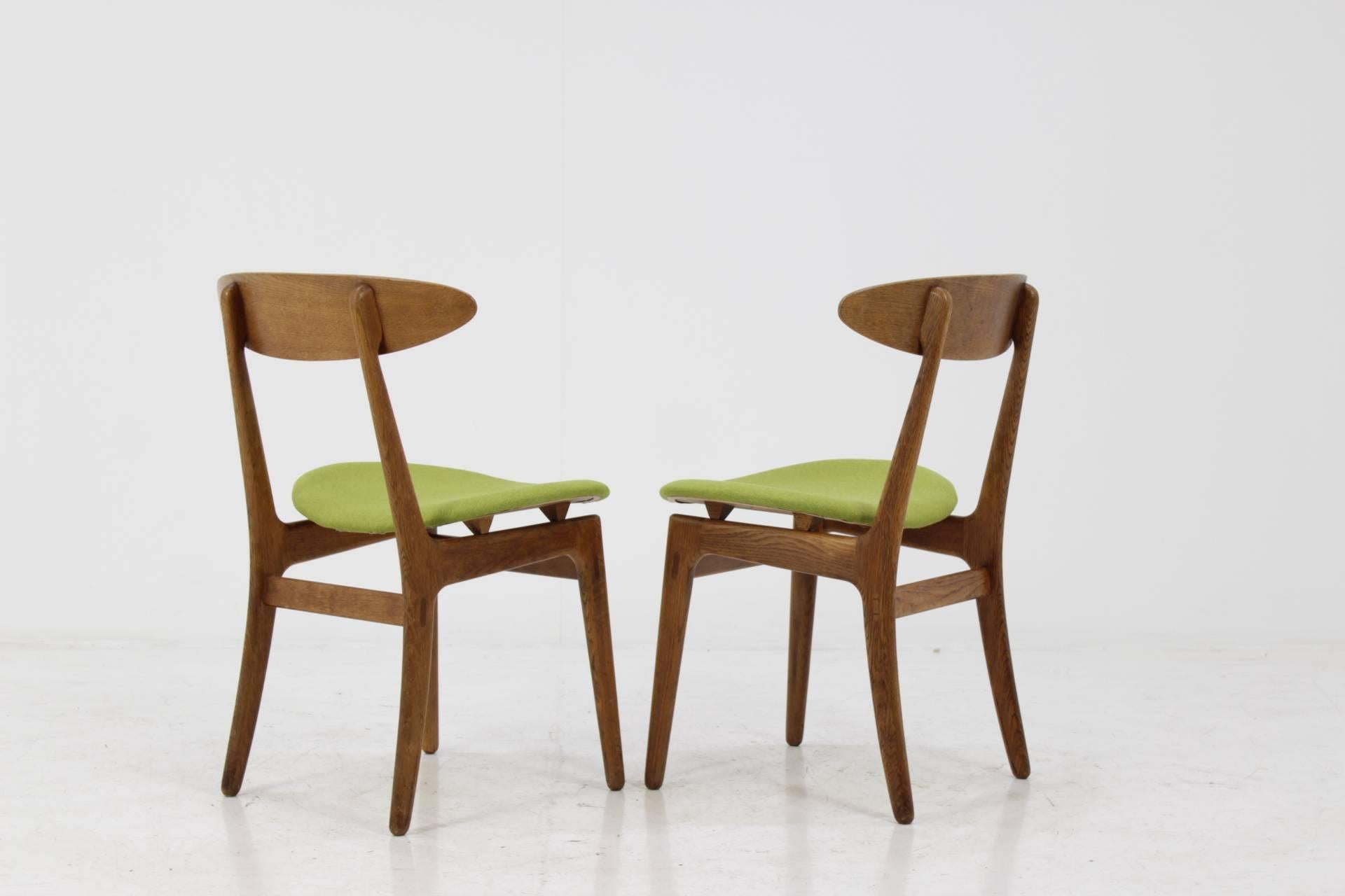 Scandinavian Modern Pair of Scandinavian Oak Chair, 1960