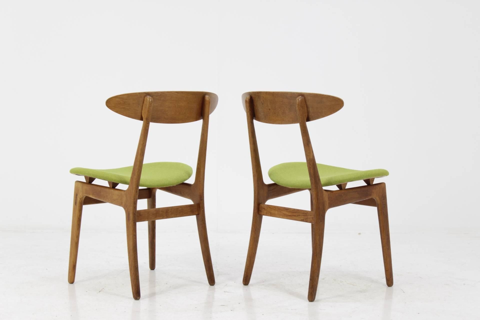 Danish Pair of Scandinavian Oak Chair, 1960