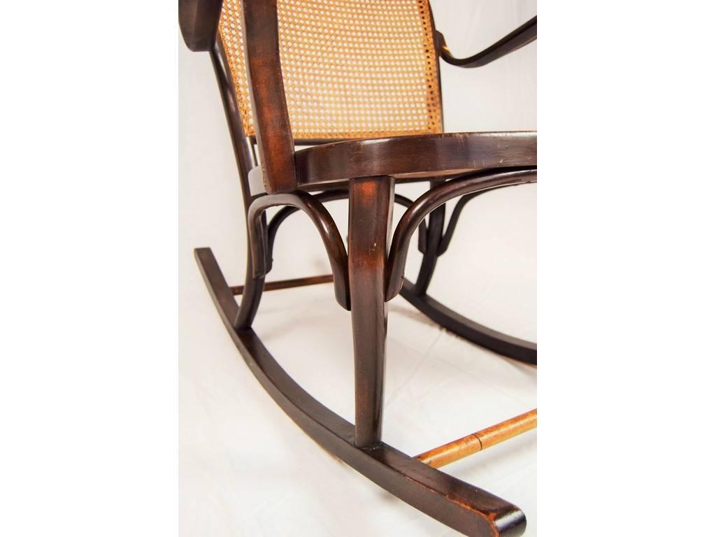 Austrian Rare Rocking Chair Thonet A 752 by Josef Frank, the 1930s