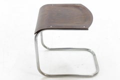 Bauhaus Chrome Mücke & Melder Stool, Mart Stam / Signed