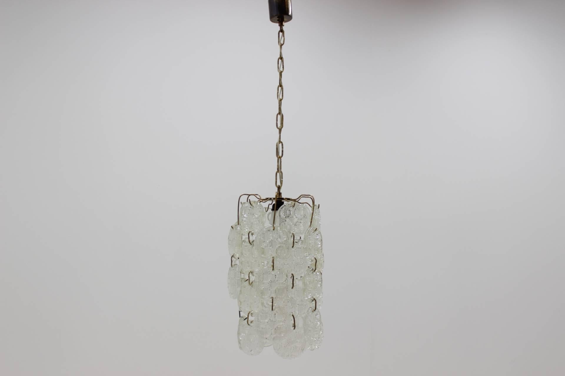 Glass Design glass pendant  Chandelier - 1970s