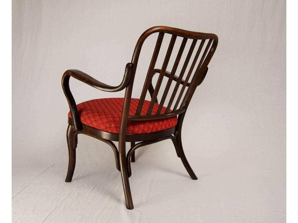 Beech Antique Armchair No. 752 by Josef Frank for Thonet, 1920s For Sale