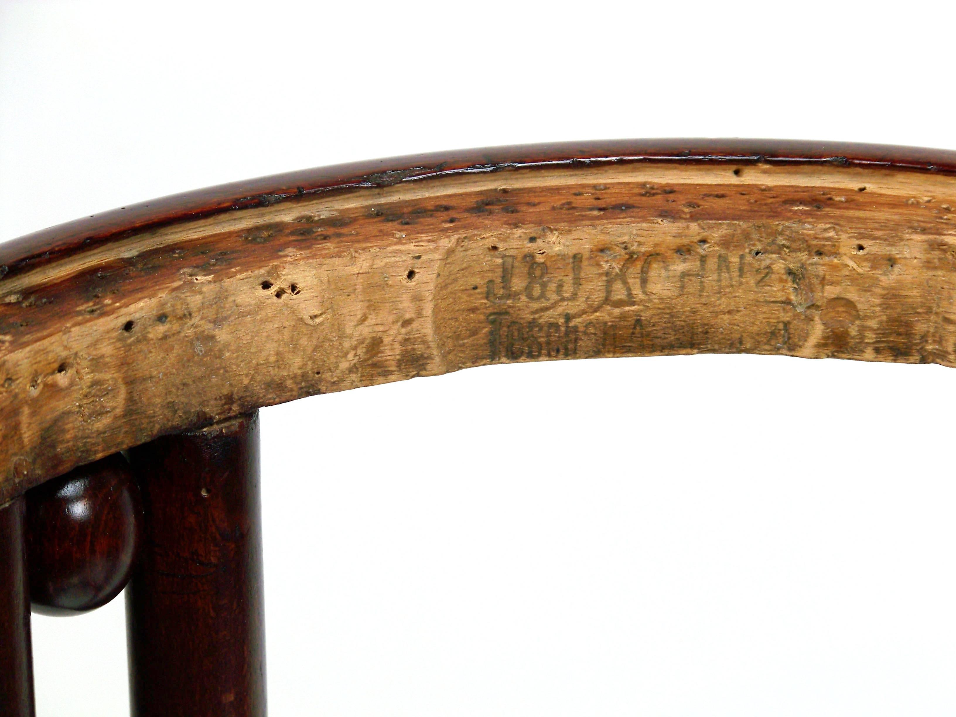 Stool, Hocker J&J Kohn Nr.728, circa 1907, Josef Hoffmann 2