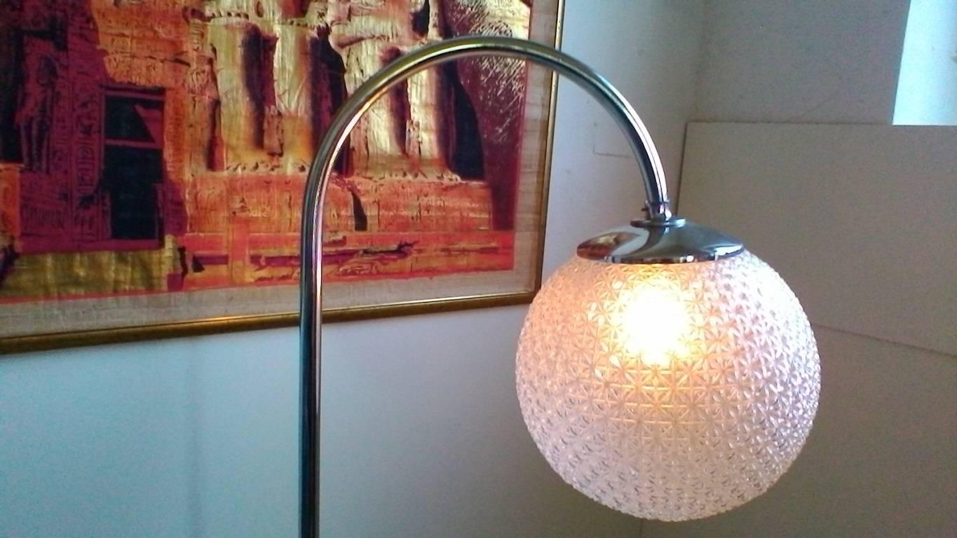 Czech Art Deco Floor Lamp in Style J. Halabala, 1930s