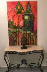 David Harper, London Capital Of Colour 'In Red' Large Original On Canvas