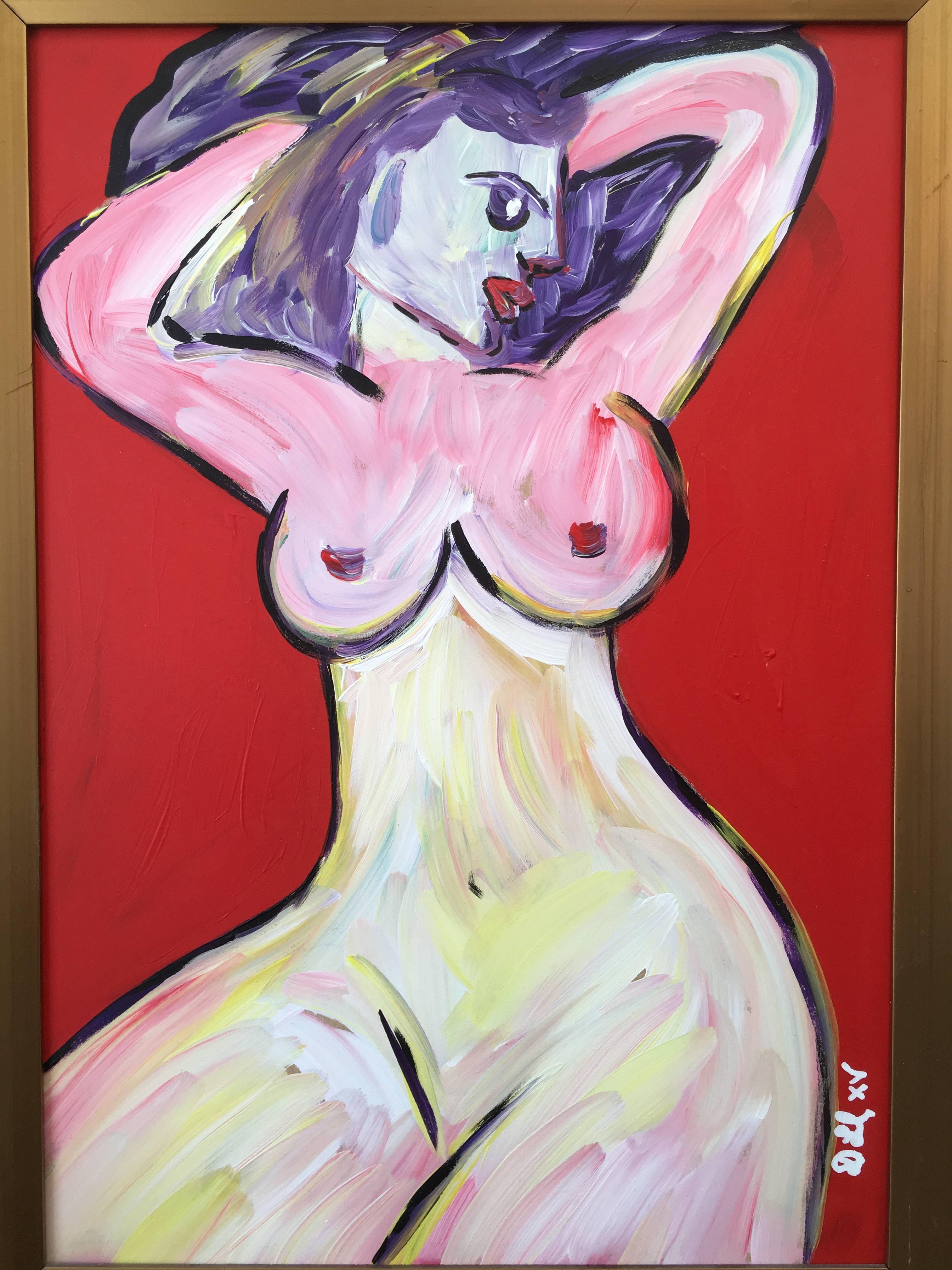 Nude.

'To be beautiful means to be yourself'.

An original on board and framed in a later 19th-early 20th century gilt period frame.

My work has been exhibited and sold alongside many other well-known artists including, 

Damien