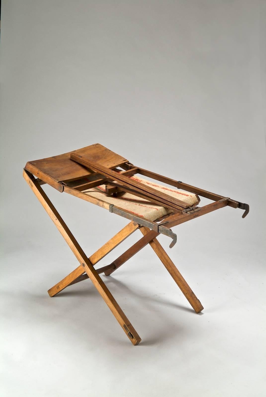 Romantic Rare Small Easel Used for Outside Folding, France, 19th Century For Sale
