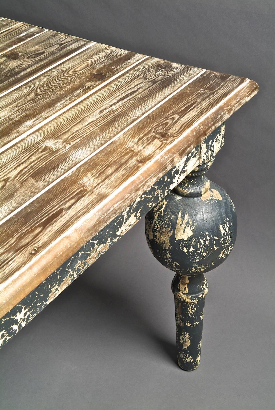 French Exceptional Dutch-Inspired Table, France 20th Century For Sale