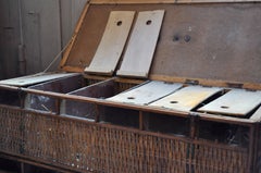 Rare Wicker Basket for Pigeon Fancier, France, 19th Century