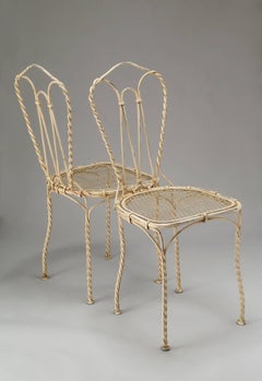 Pair of Chairs in Iron, France, 21st Century