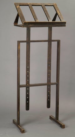 Very Rare Folding Music Stands in Brown Wood, France, 19th Century