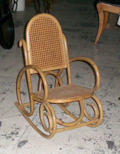 Pair of Small Rocking Chairs for Children, Germany,  19th Century