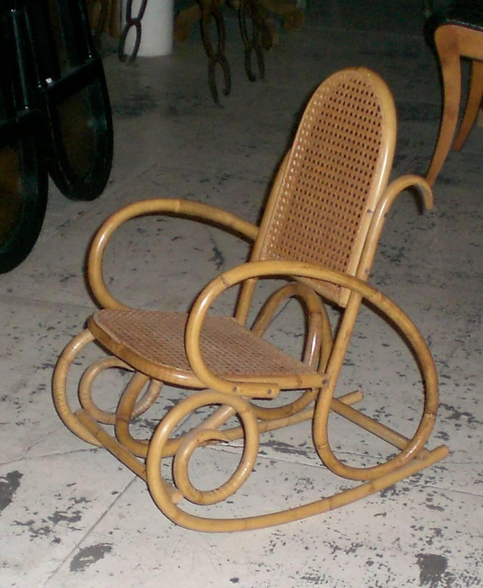Pair of Small Rocking Chairs for Children, Germany,  19th Century In Excellent Condition For Sale In Paris, FR