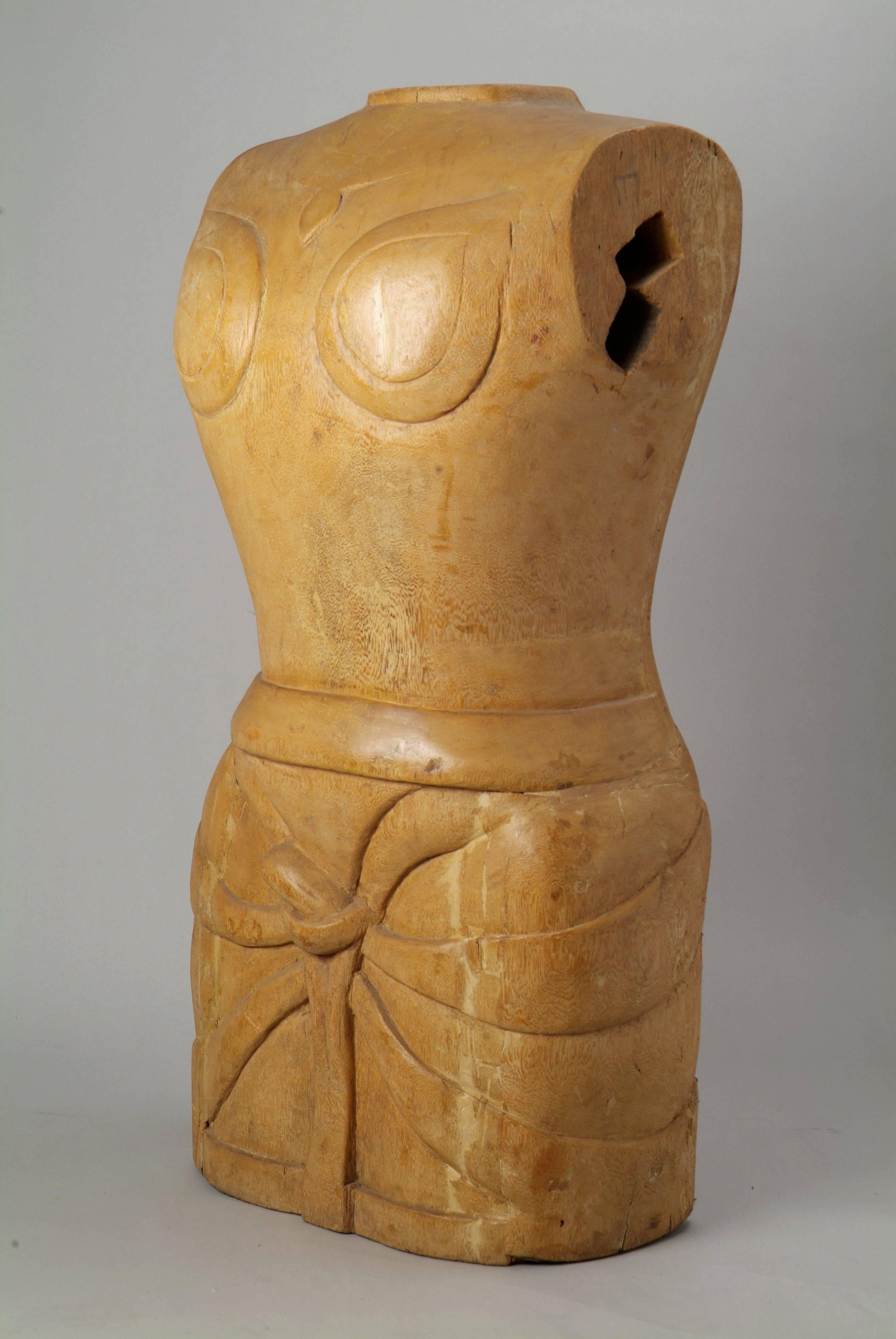 Colonial Revival Beautiful Torso of a Man, India, Orissa, 18th Century  For Sale