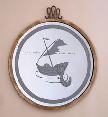 1930, Gio Ponti "Gli Amori delle Sirene" Mirror for Fontana Arte