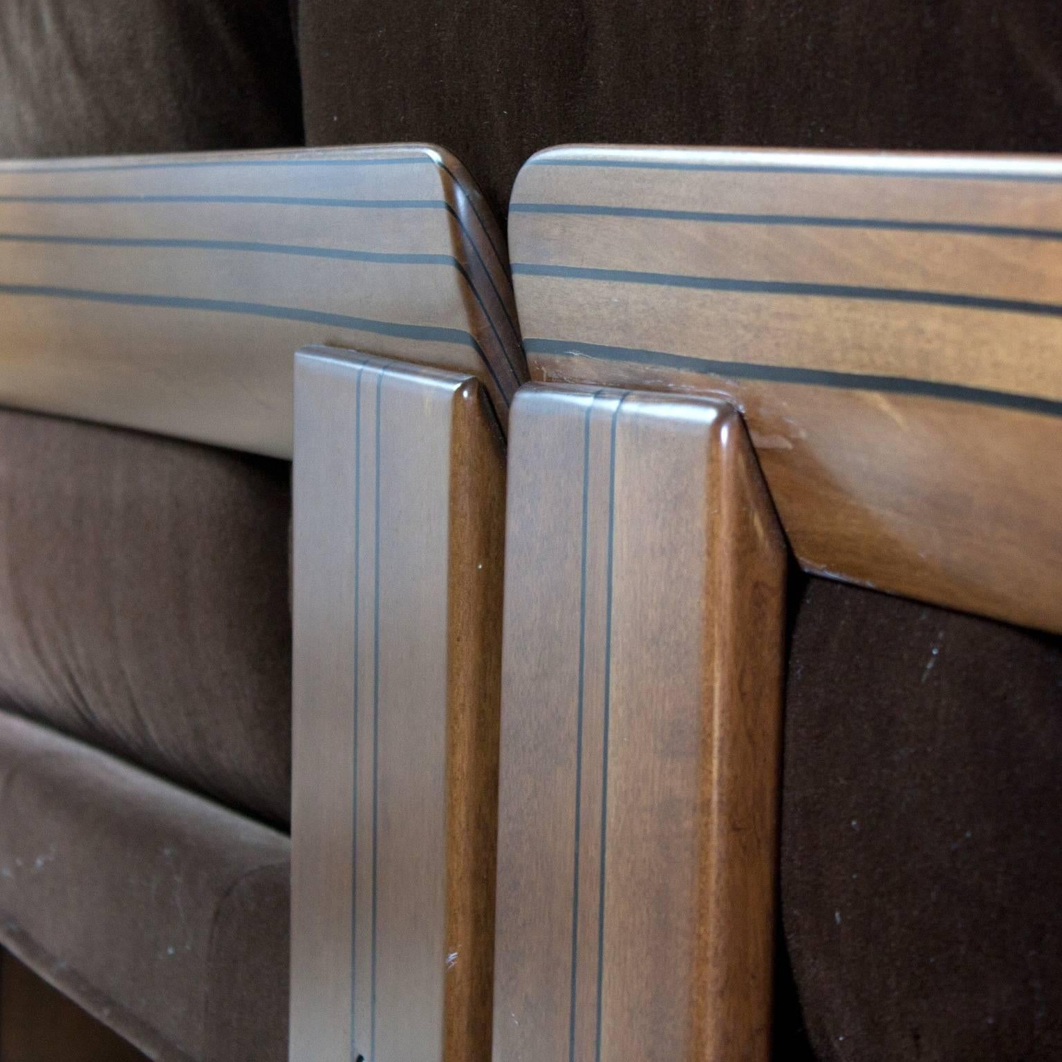 Mid-Century Modern A. & T. Scarpa, Three-Seat Sofa Artona Series, Maxalto For Sale