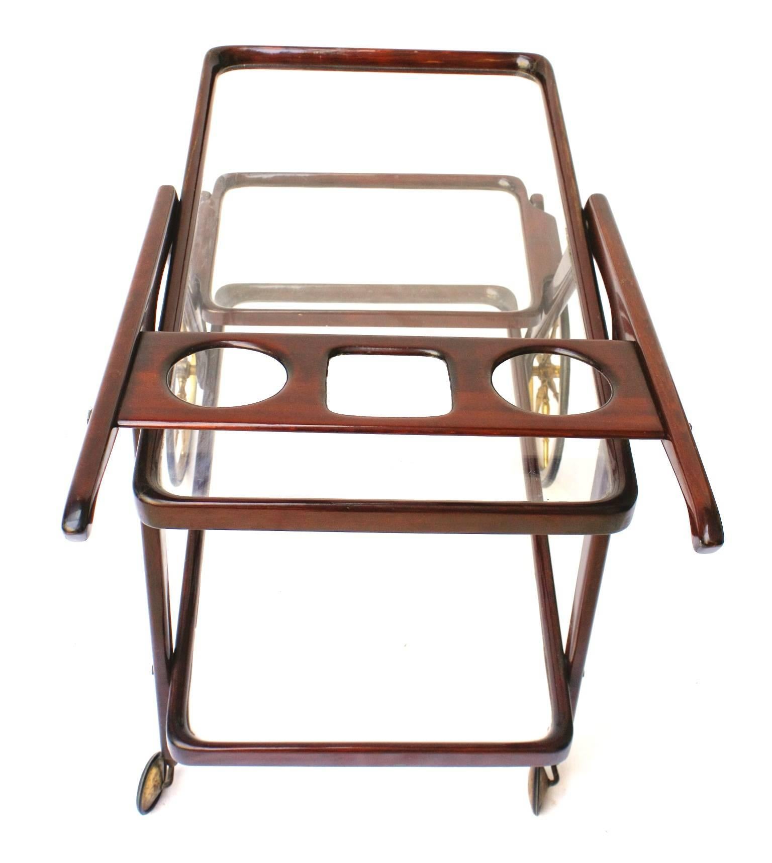 Mid-Century Modern Cesare Lacca Serving Cart, 1950 For Sale