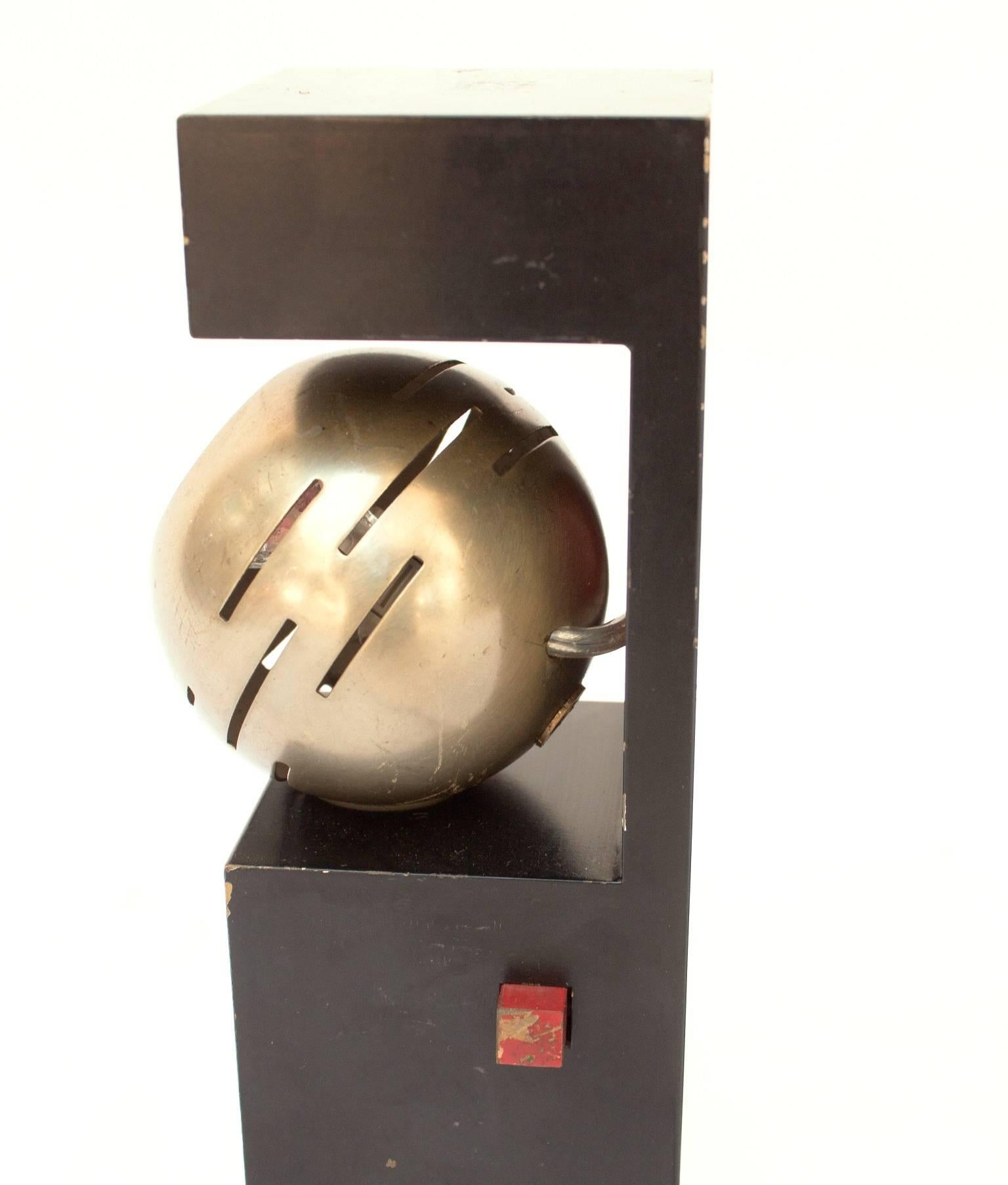 Italian Angelo Lelii, Arredoluce, Two Table Lamps Contrast, 1962 For Sale