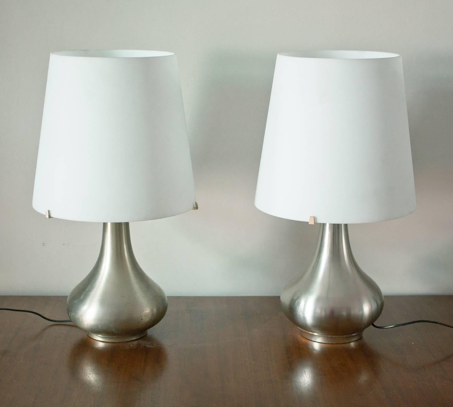 Mid-Century Modern Max Ingrand, Fontana Arte, Two Table Lamps Model 2344