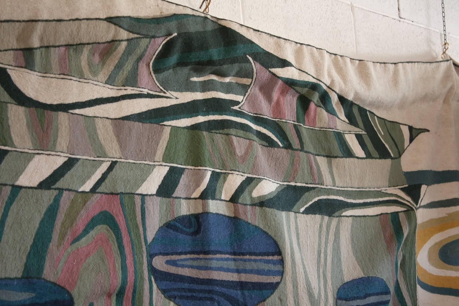Wool tapestry. Nanda Vigo, 1992.