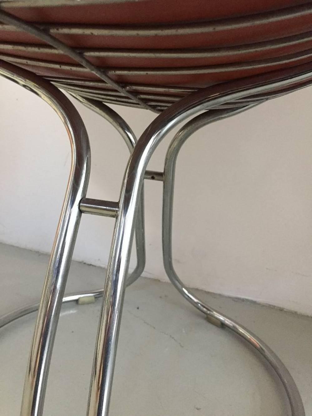 Mid-Century Modern Gastone Rinaldi, RIMA, Four Chairs Pan Am